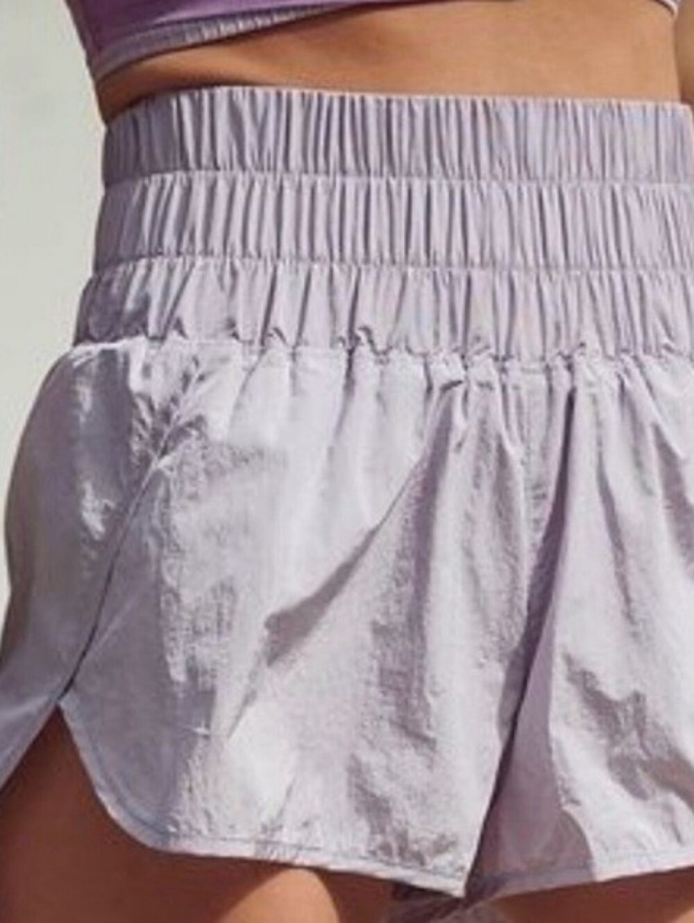 FREE PEOPLE Movement The Way Home Shorts Purple